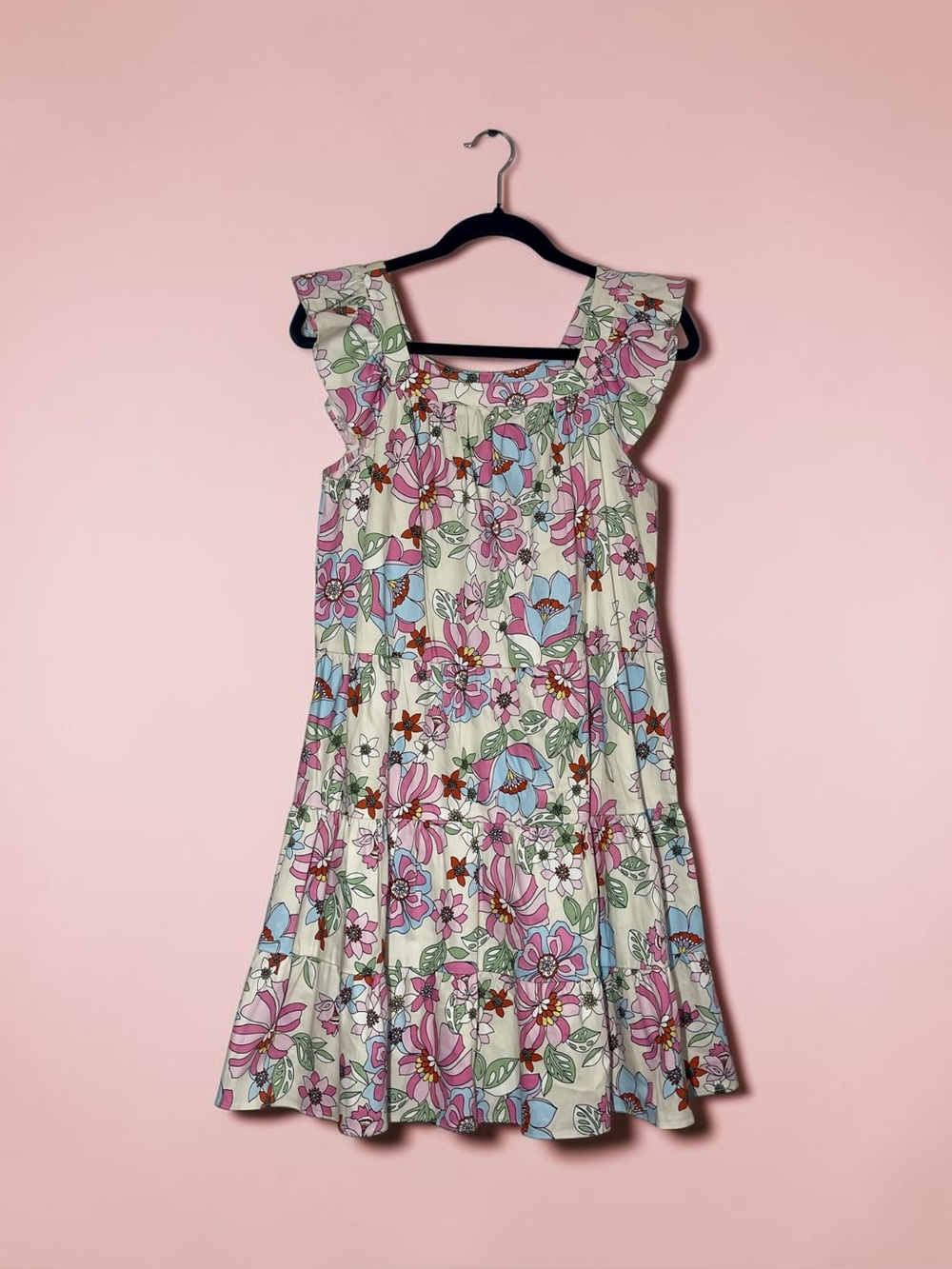 Harper 241 Colorful Floral Print Spring/Summer Dress Women’s Size Small